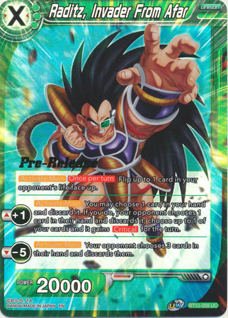 Raditz, Invader From Afar - BT12-058 - Promo (Series 12 Pre-Release) (Foil) available at 401 Games Canada