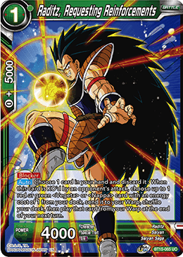 Raditz, Requesting Reinforcements - BT15-065 - Uncommon (FOIL) available at 401 Games Canada