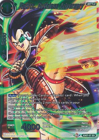 Raditz, Ruthless Adversary - EX07-07 - Expansion Rare (Foil) available at 401 Games Canada