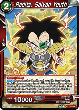 Raditz, Saiyan Youth - BT11-005 - Rare available at 401 Games Canada