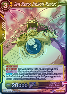 Rage Shenron, Electricity Absorbed - BT12-111 - Common (FOIL) available at 401 Games Canada