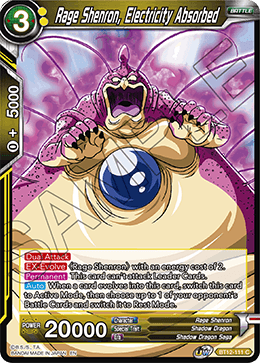 Rage Shenron, Electricity Absorbed - BT12-111 - Common available at 401 Games Canada