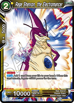 Rage Shenron, the Electromancer - BT12-112 - Common available at 401 Games Canada