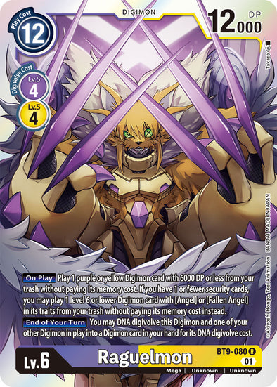 Raguelmon - BT9-080 - Rare available at 401 Games Canada