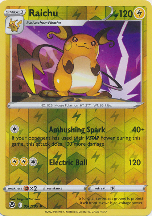 Raichu - 050/195 - Uncommon - Reverse Holo available at 401 Games Canada