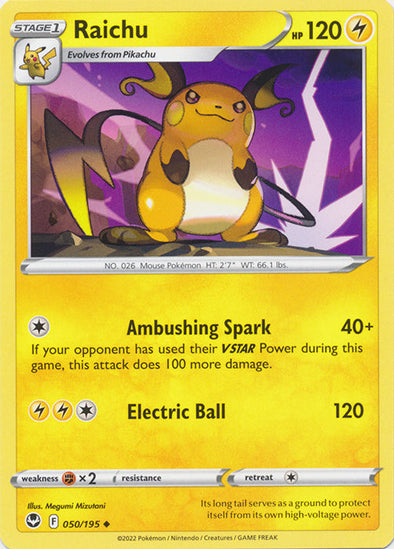 Raichu - 050/195 - Uncommon available at 401 Games Canada