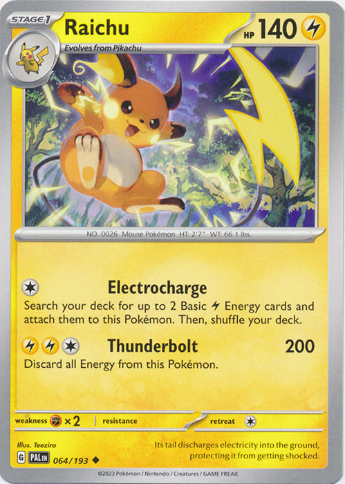 Raichu - 064/193 - Uncommon available at 401 Games Canada