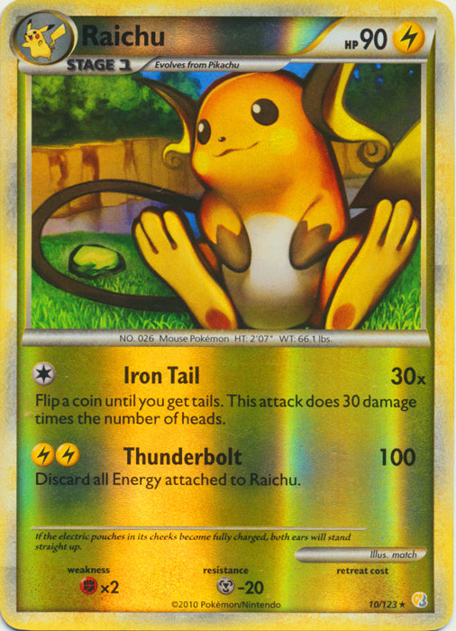 Raichu - 10/123 - Holo Rare - Reverse Holo available at 401 Games Canada