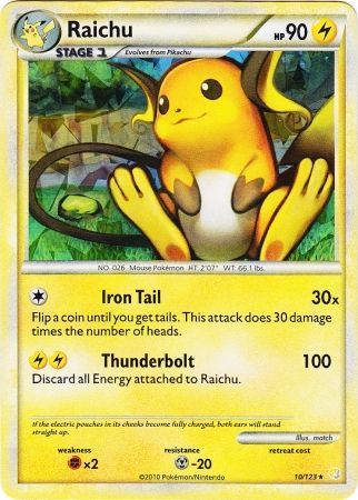 Raichu - 10/123 - Shattered Holo Promo available at 401 Games Canada