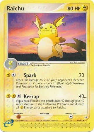 Raichu - 13/95 - Rare available at 401 Games Canada