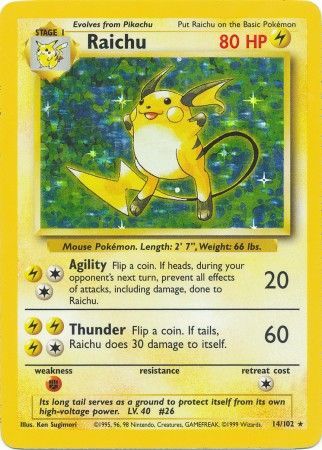 Raichu - 14/102 - Holo - Unlimited available at 401 Games Canada