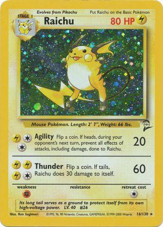 Raichu - 16/130 - Holo available at 401 Games Canada