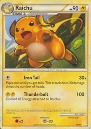 Raichu - 19/30 - Common available at 401 Games Canada