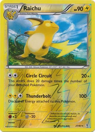 Raichu - 27/83 - Holo Rare - Reverse Holo available at 401 Games Canada