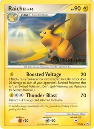 Raichu - 27/99 - Pre-Release Promo available at 401 Games Canada