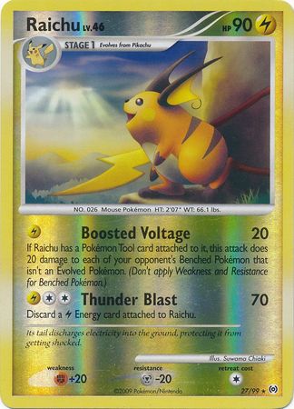 Raichu - 27/99 - Rare - Reverse Holo available at 401 Games Canada