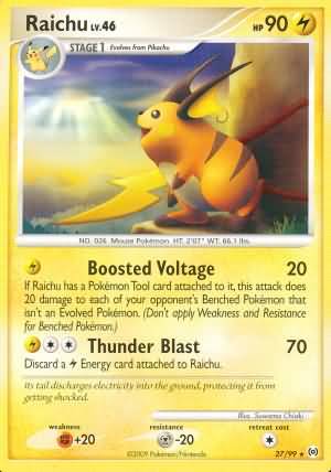 Raichu - 27/99 - Rare available at 401 Games Canada