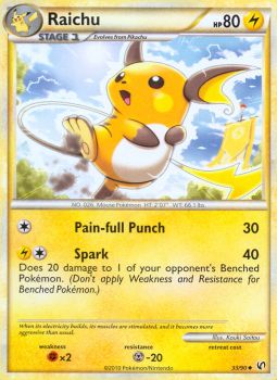 Raichu - 33/90 - Uncommon available at 401 Games Canada