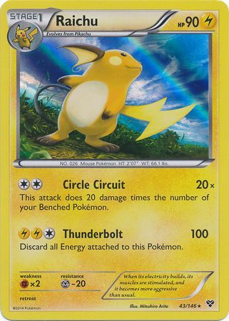 Raichu - 43/146 - Holo Rare available at 401 Games Canada