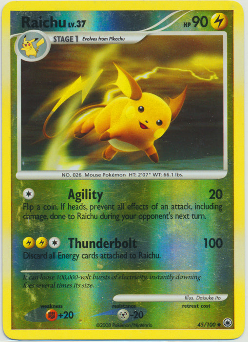 Raichu - 45/100 - Uncommon - Reverse Holo available at 401 Games Canada