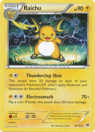 Raichu - 49/162 - Rare available at 401 Games Canada