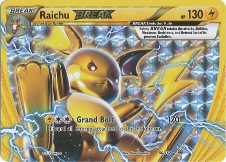 rare break pokemon cards 401 Games Canada - Raichu BREAK - 50/162