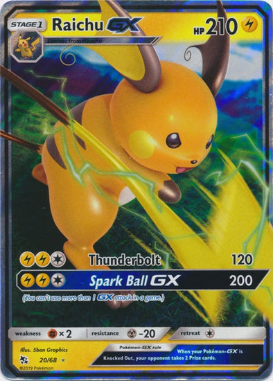 Raichu GX - 20/68 - Ultra Rare available at 401 Games Canada