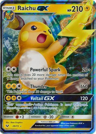 Raichu GX - 29/73 - Ultra Rare available at 401 Games Canada