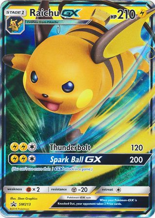 Raichu GX - SM213 - Promo available at 401 Games Canada