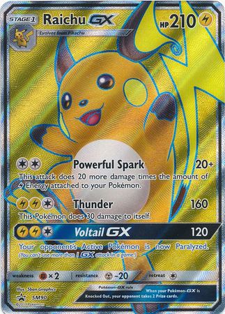 Raichu GX - SM90 - Full Art Promo available at 401 Games Canada