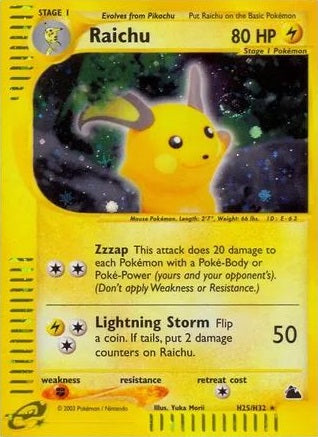 Raichu - H25/H32 - Holo available at 401 Games Canada