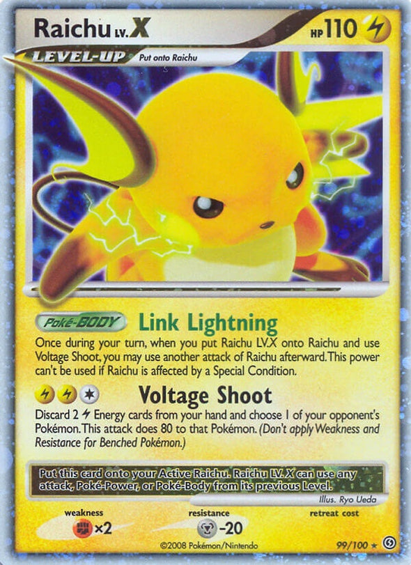 Raichu LV.X - 99/100 - Ultra Rare available at 401 Games Canada