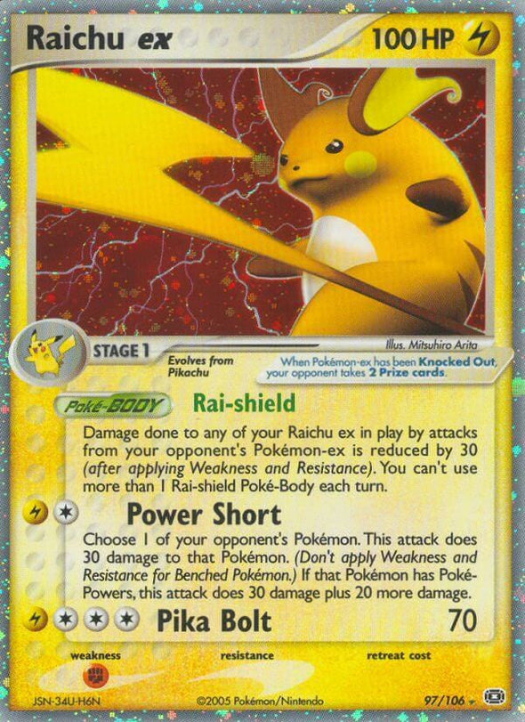 Raichu ex - 97/106 - Ultra Rare available at 401 Games Canada