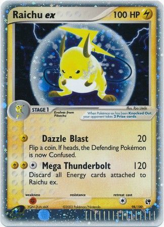 Raichu ex - 98/100 - Ultra Rare available at 401 Games Canada