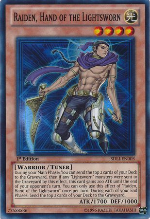 Raiden, Hand of the Lightsworn - SDLI-EN003 - Super Rare - 1st Edition available at 401 Games Canada