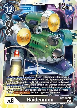 Raidenmon (Revision Pack) - BT9-067 - Rare available at 401 Games Canada