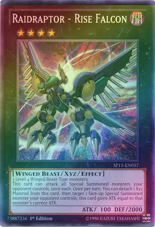 Raidraptor - Rise Falcon - SP15-EN037 - Shatterfoil Rare - 1st Edition available at 401 Games Canada