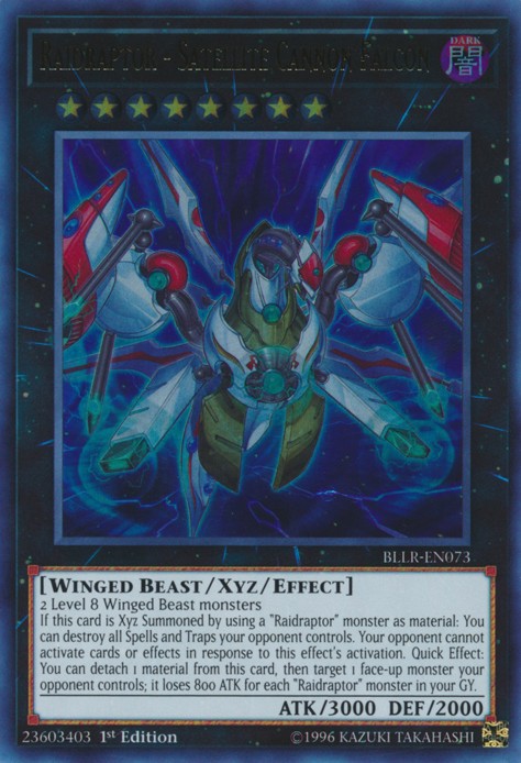 Raidraptor - Satellite Cannon Falcon - BLLR-EN073 - Ultra Rare - 1st Edition available at 401 Games Canada