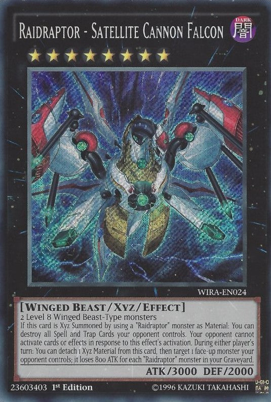 Raidraptor - Satellite Cannon Falcon - WIRA-EN024 - Secret Rare - 1st Edition available at 401 Games Canada