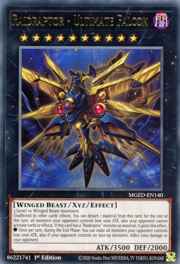 Raidraptor - Ultimate Falcon - MGED-EN140 - Rare - 1st Edition available at 401 Games Canada