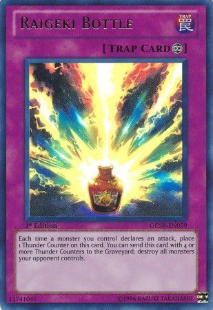 Raigeki Bottle - GENF-EN079 - Ultra Rare - 1st Edition available at 401 Games Canada