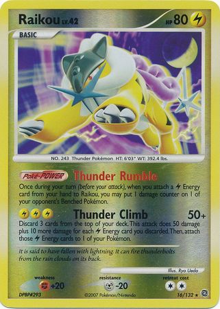 Raikou - 16/132 - Holo Rare - Reverse Holo available at 401 Games Canada