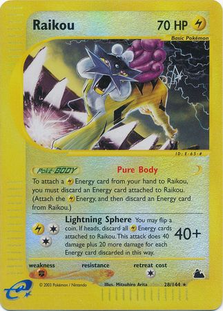 Raikou - 28/144 - Rare - Reverse Holo available at 401 Games Canada