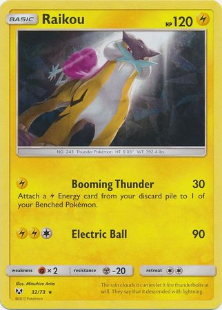 Raikou - 32/73 - Shattered Holo Rare - Theme Deck Exclusive available at 401 Games Canada