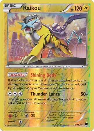 Raikou - 55/162 - Holo Rare - Reverse Holo available at 401 Games Canada