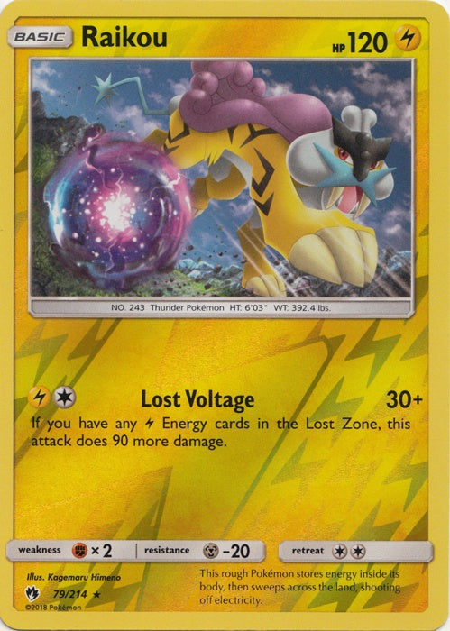 Raikou - 79/214 - Rare - Reverse Holo available at 401 Games Canada