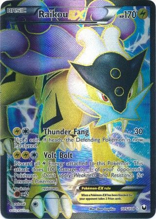 Raikou EX - 105/108 - Full Art Ultra Rare available at 401 Games Canada