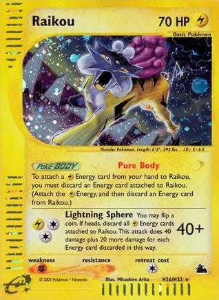 Raikou - H26/H32 - Holo available at 401 Games Canada