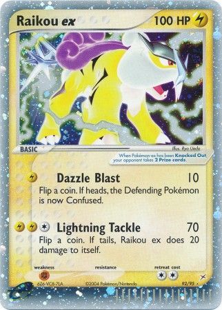 Raikou ex - 92/95 - Ultra Rare available at 401 Games Canada