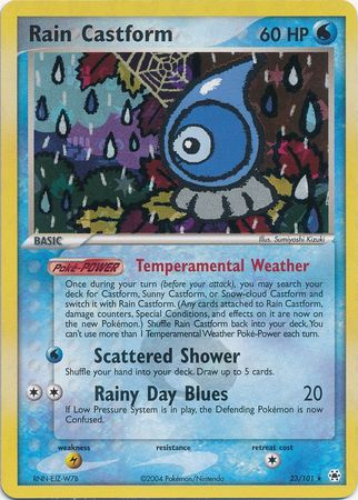 Rain Castform - 23/101 - Rare - Reverse Holo available at 401 Games Canada